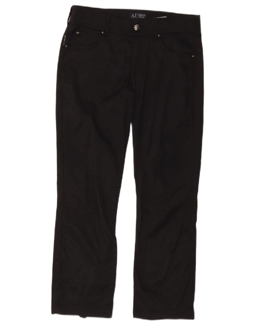 Armani γυναικείο ίσιο casual παντελόνι W28 L24 μαύρο πολυαμίδιο