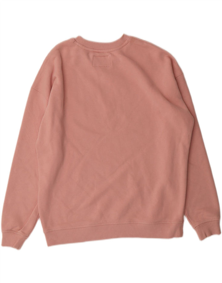JACK WILLS Womens Oversized Graphic Sweatshirt Jumper UK 8 Small Pink