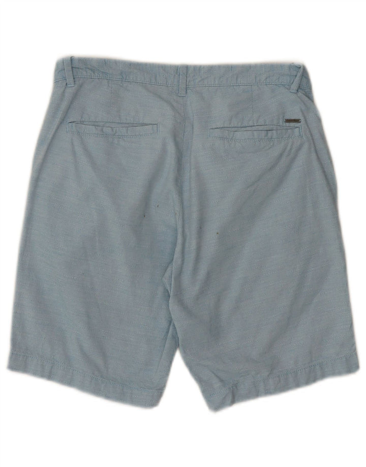 Ανδρικό σορτς Chino Calvin Klein W29 Μικρό μπλε βαμβακερό