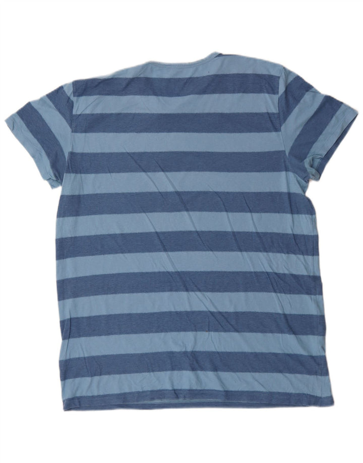 Gap Ανδρικό T-Shirt Top XL Μπλε ριγέ βαμβακερό