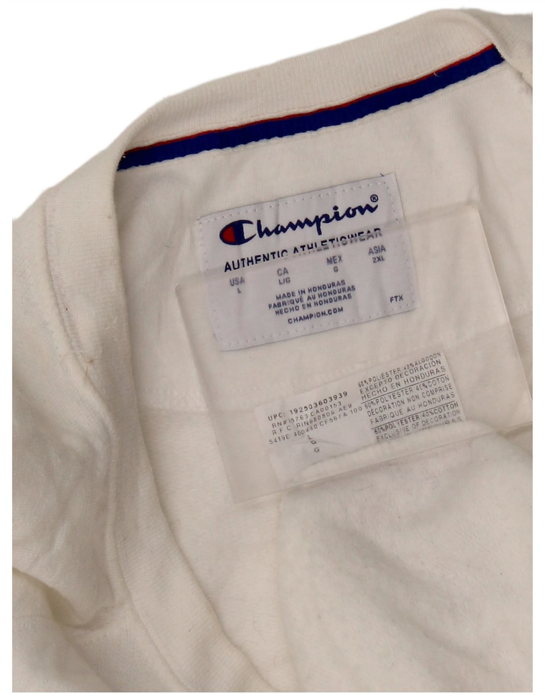 Champion Γυναικεία Γραφική Φούτερ Jumper UK 16 Large White Polyester