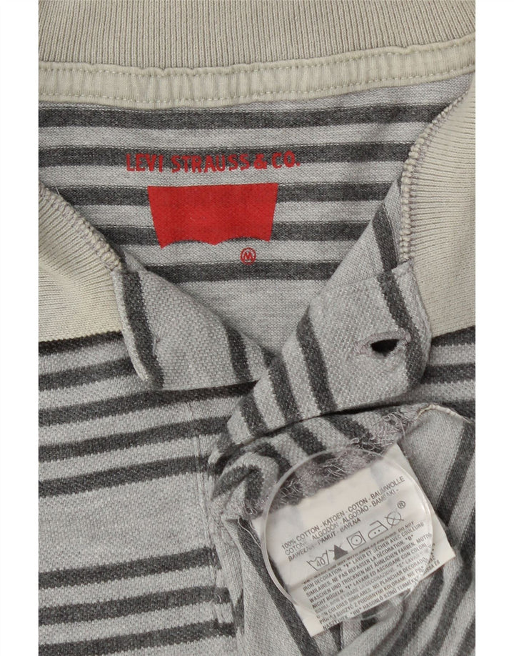 Ανδρικό μπλουζάκι πόλο LEVI'S Βαμβακερό μεσαίο μπλε ριγέ