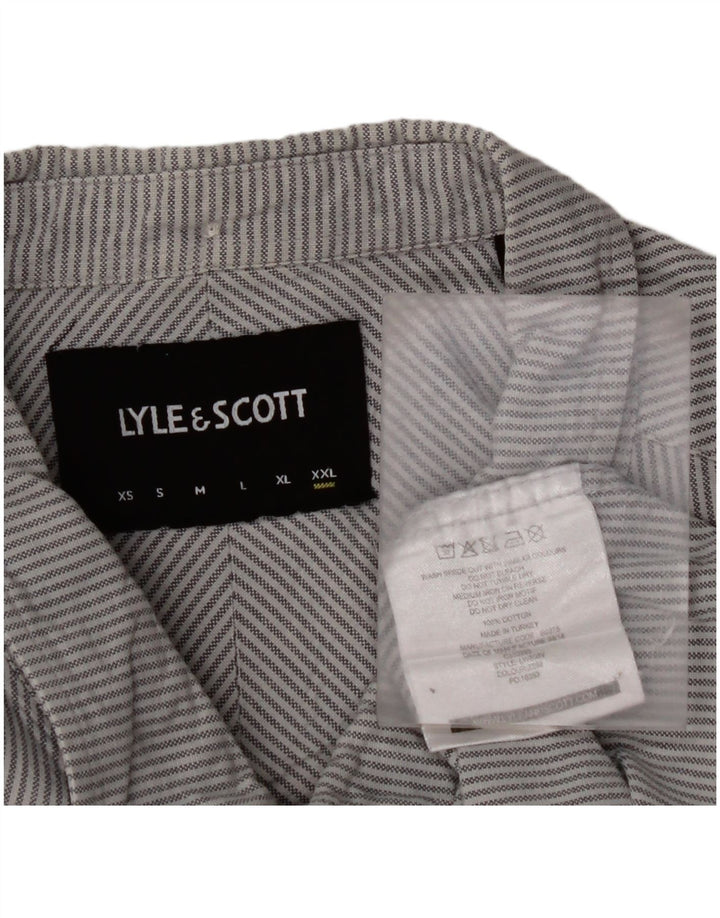 Ανδρικό πουκάμισο LYLE & SCOTT 2XL Βαμβακερό Μπλε Ριγκ