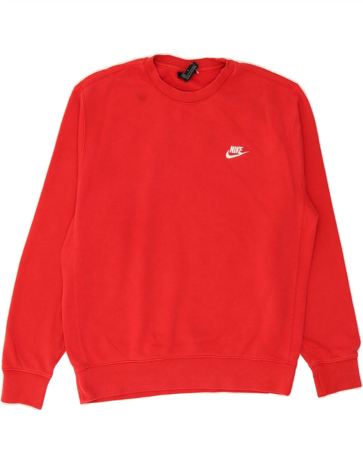 NIKE Mens Sweatshirt Jumper Medium Red Cotton Vintage Nike and Second-Hand Nike from Messina Hembry 