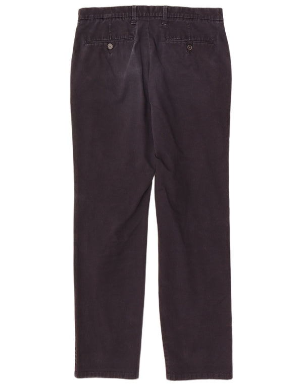 Marks & Spencer Ανδρικό ίσιο παντελόνι Chino με κανονική εφαρμογή W34 L33 Navy Blue