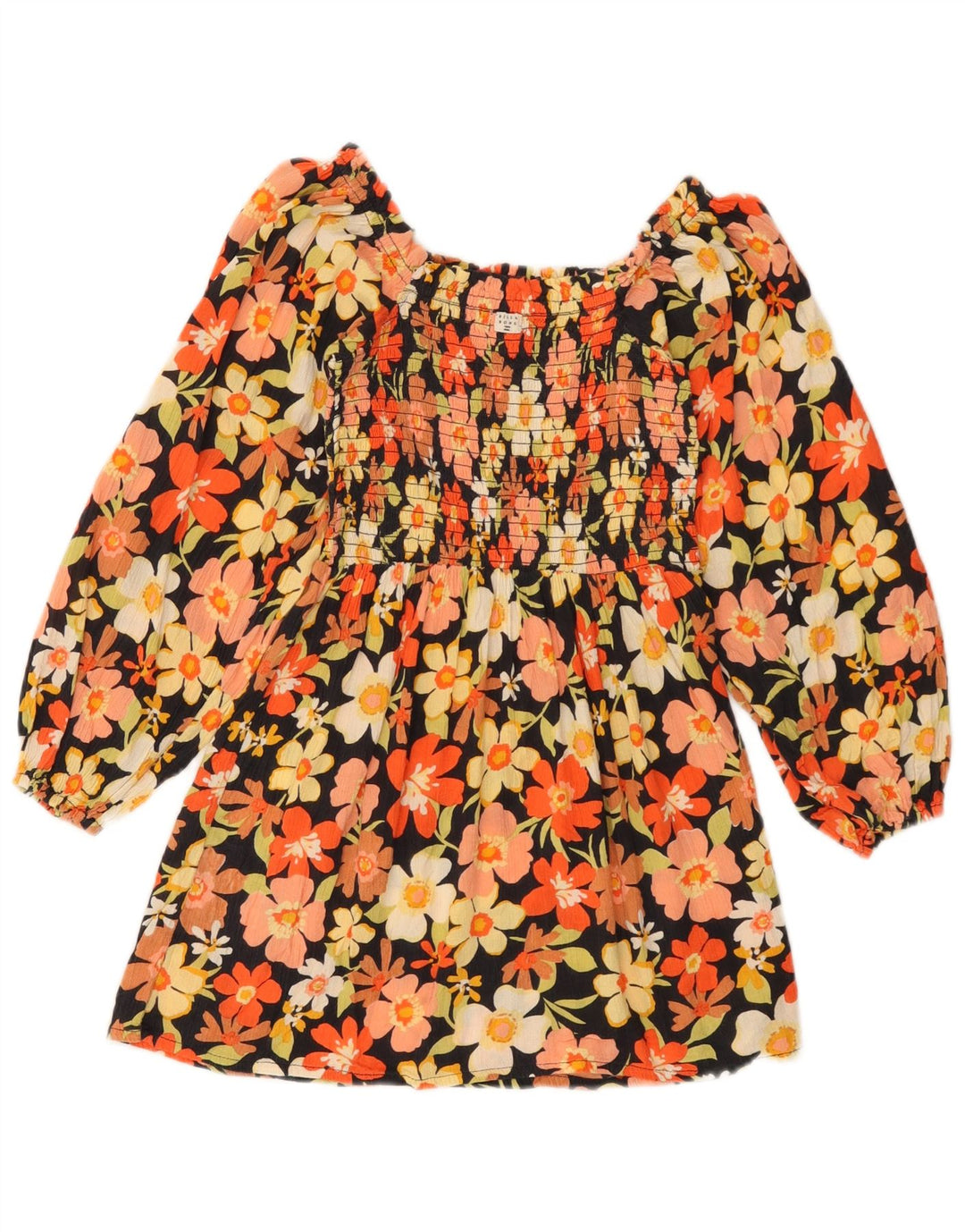 Billabong Womens Off Shoulder Top UK 12 Medium πολύχρωμο Floral