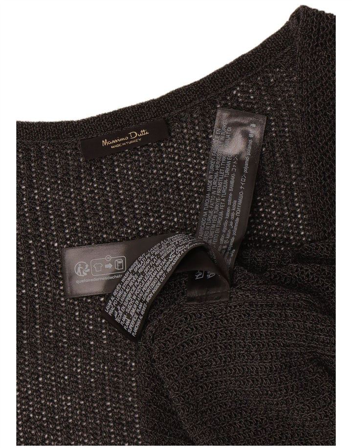 Massimo Dutti Γυναικείο Αμάνικο πουλόβερ UK 14 Medium Grey