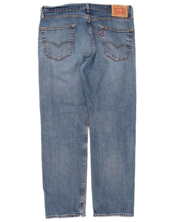 Levi's Mens 505 Regular Straight Jeans W34 L30 Blue Cotton