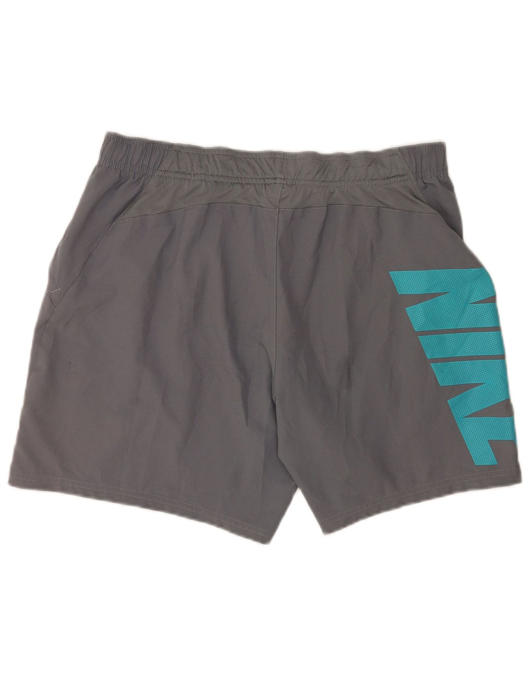 Γραφικό αθλητικό σορτς Nike ανδρικό Dri Fit μεγάλο γκρι πολυεστέρα