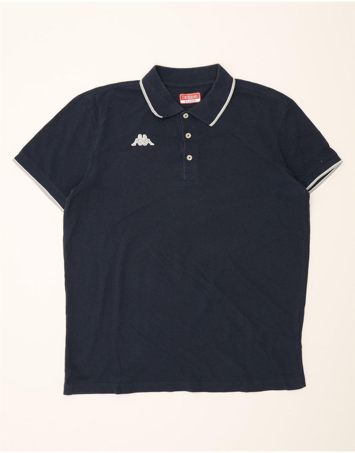 Ανδρικό μπλουζάκι πόλο Kappa XL Navy Blue