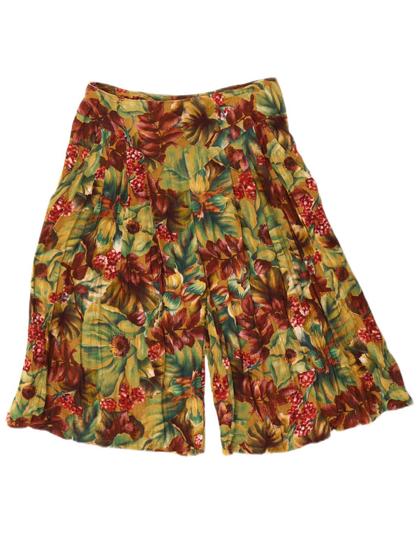 Vintage γυναικείο ψηλόμεσο βερμούδα Small W26 πολύχρωμο Floral