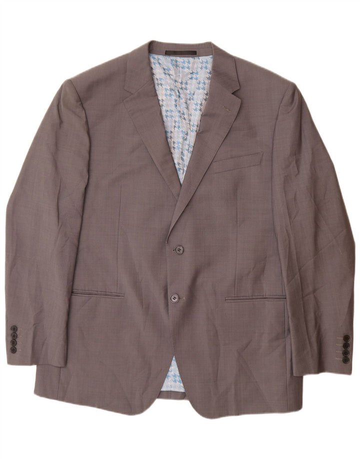 Marks & Spencer Ανδρικό σακάκι 2 κουμπιών UK 38 Medium Grey Wool