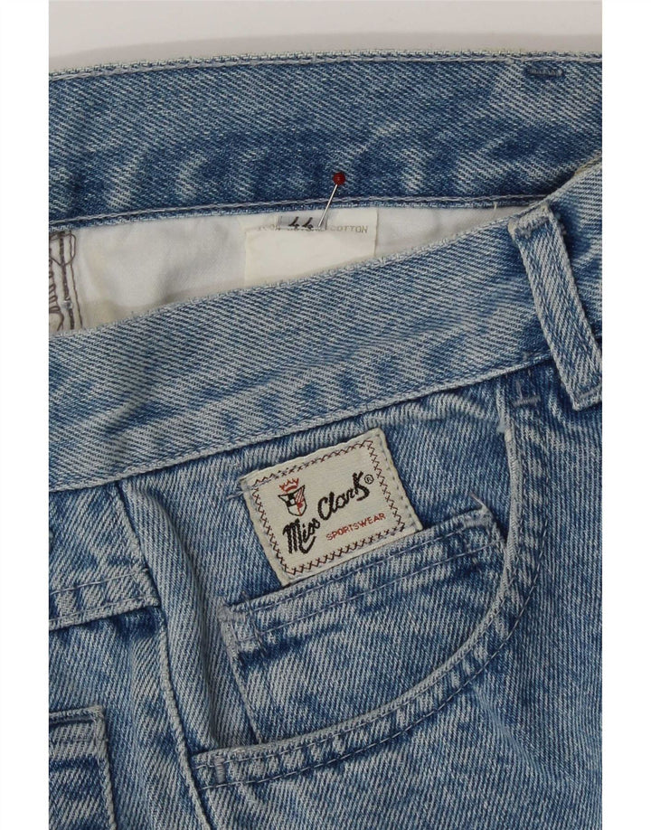 CLARK Γυναικείο Tapered Jeans IT 44 Medium W27 L31 Blue Cotton