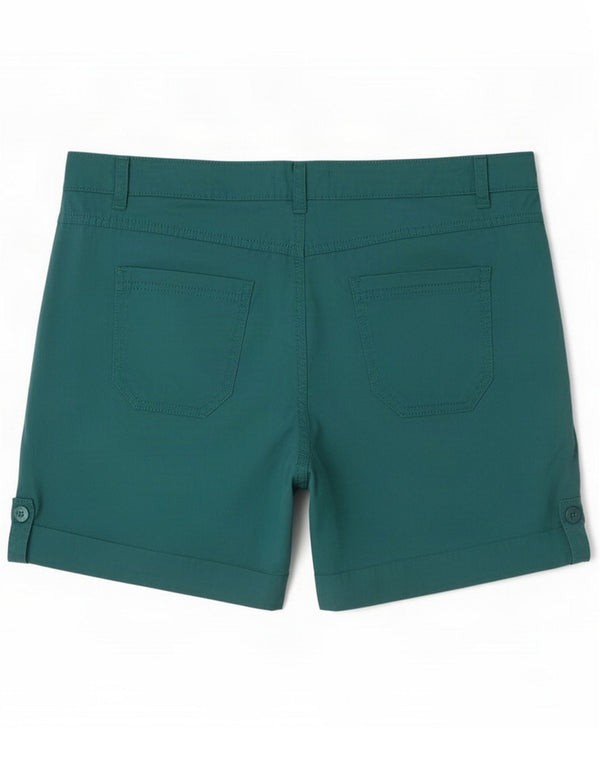 Marks & Spencer Γυναικείο ψηλόμεσο σορτς chino UK 16 μεγάλο W38 πράσινο βαμβακερό