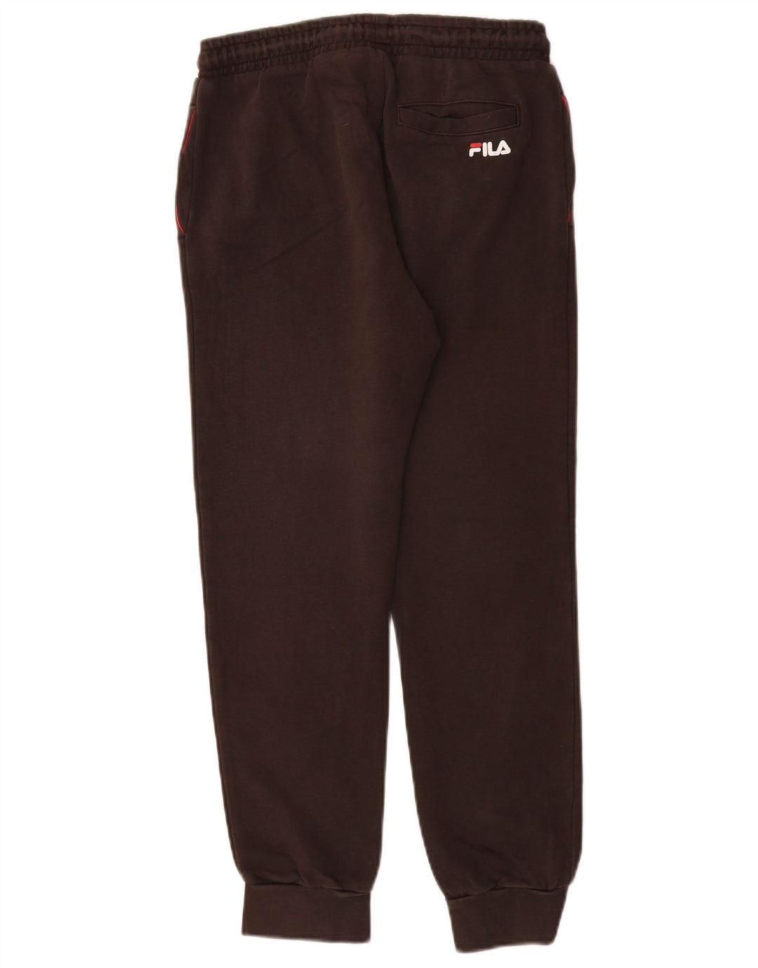 FILA Boys Tracksuit Trousers Joggers 11-12 Years Μαύρο