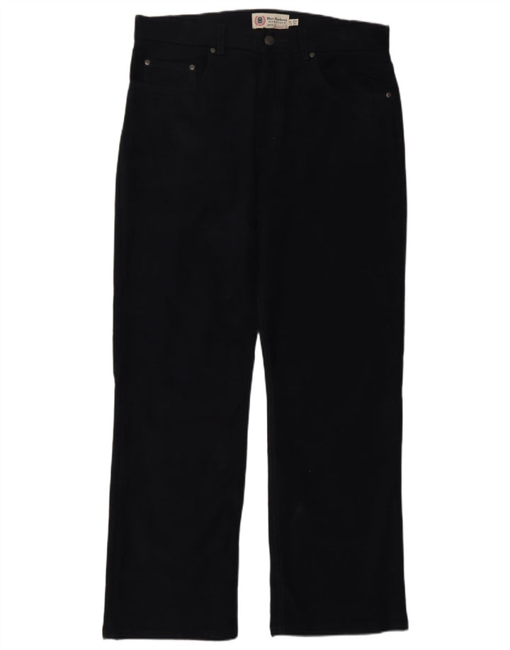 Marks & Spencer Mens Blue Harbour Casual Παντελόνι W32 L29 Navy Blue