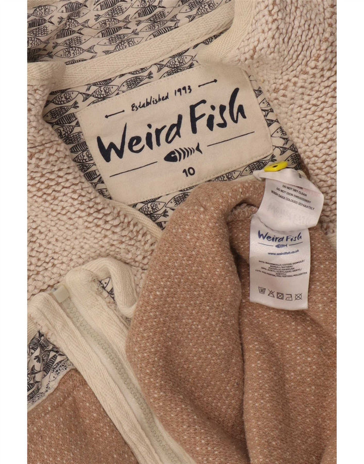 Γυναικεία αθλητική φόρμα Weird Fish Top Jacket UK 10 Small Beige Cotton