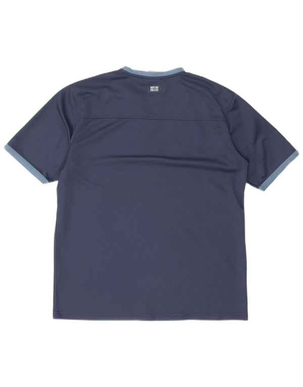 Ανδρικό γραφικό T-Shirt Umbro Top XL Navy Blue Colorblock Πολυεστέρας