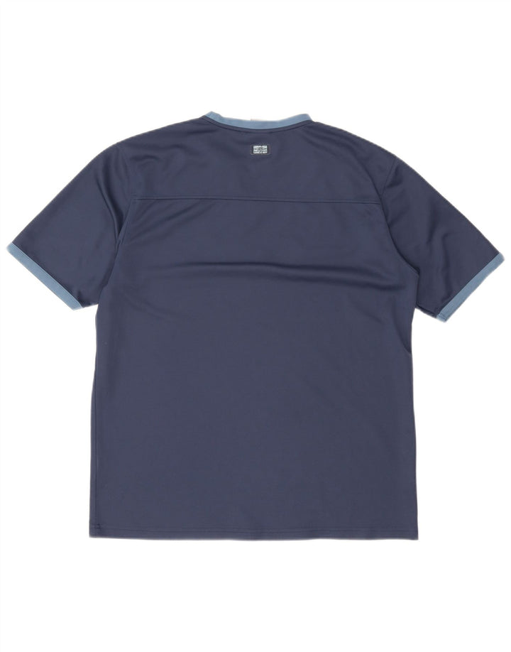 Ανδρικό γραφικό T-Shirt Umbro Top XL Navy Blue Colorblock Πολυεστέρας