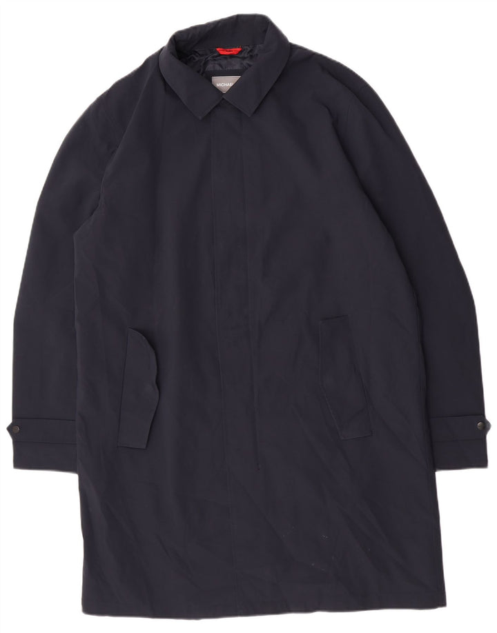 Michael Kors Ανδρικό Πανωφόρι UK 36 Small Navy Blue Polyester
