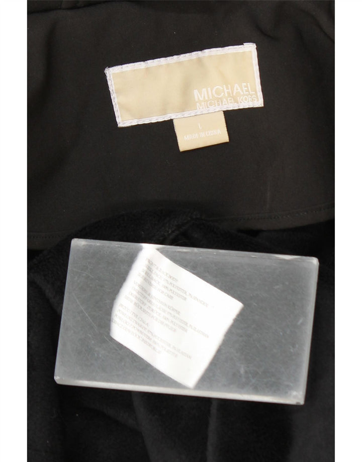 Michael Kors Γυναικείο μπουφάν Parka με κουκούλα UK 16 Large Black Polyester
