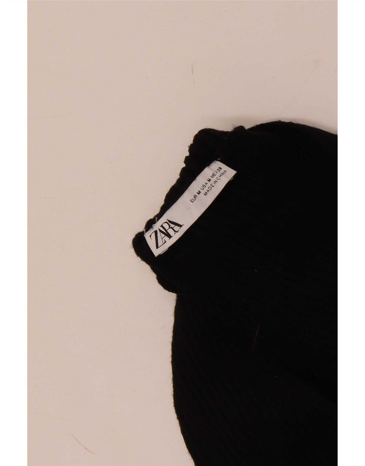 Zara Γυναικείο πλεκτό μπράτσο UK 12 Medium Black