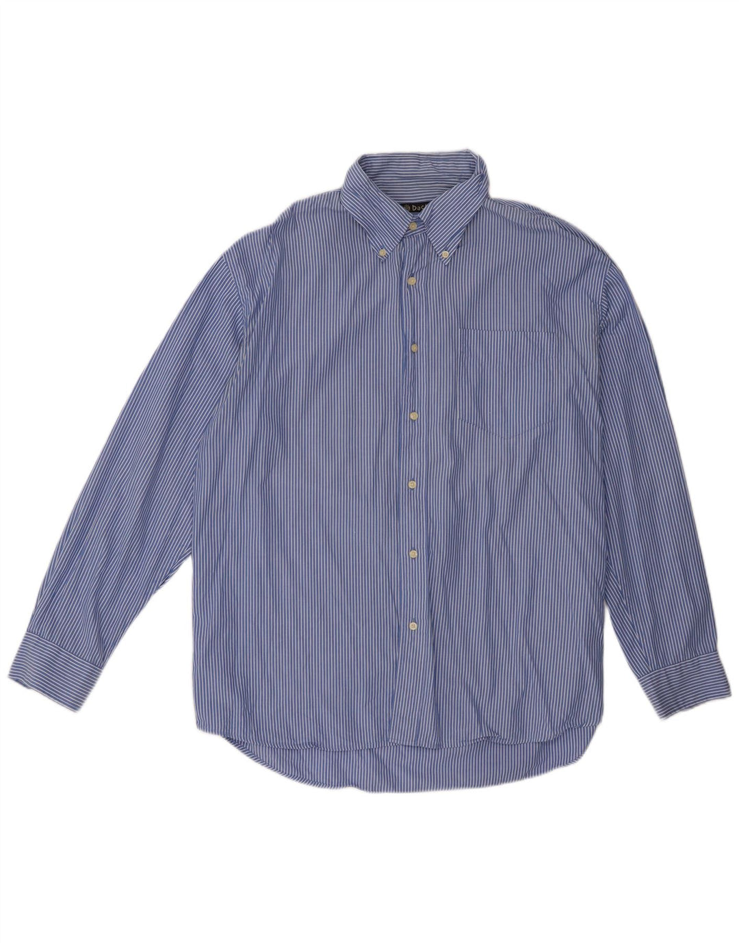 Ανδρικό πουκάμισο Dack's Large Blue Pinstripe Βαμβακερό