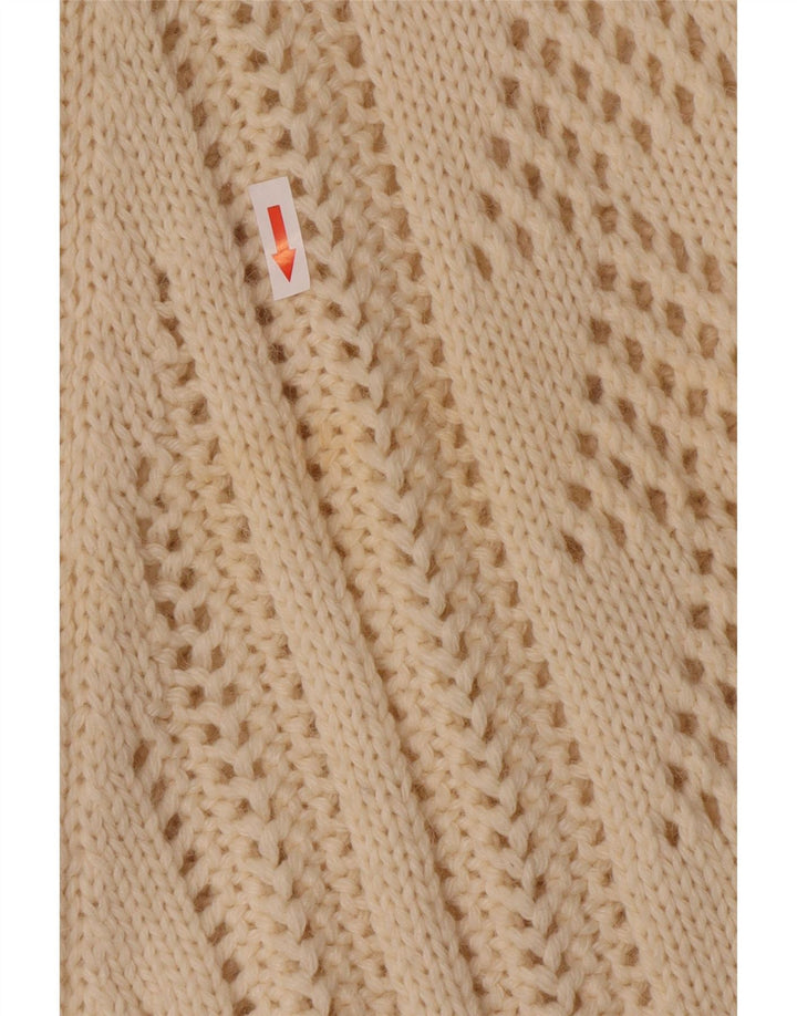 Sisley Γυναικείο Poncho Jumper One Size Off White Wool