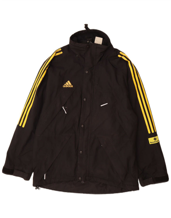Ανδρικό τζάκετ με κουκούλα Adidas UK 40/42 Medium Black Polyamide