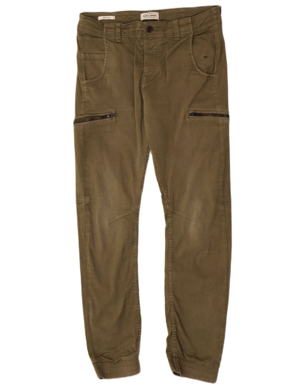 Ανδρικό Jack & Jones Anti Fit Joggers Cargo Παντελόνι W31 L29 Χακί Βαμβακερό