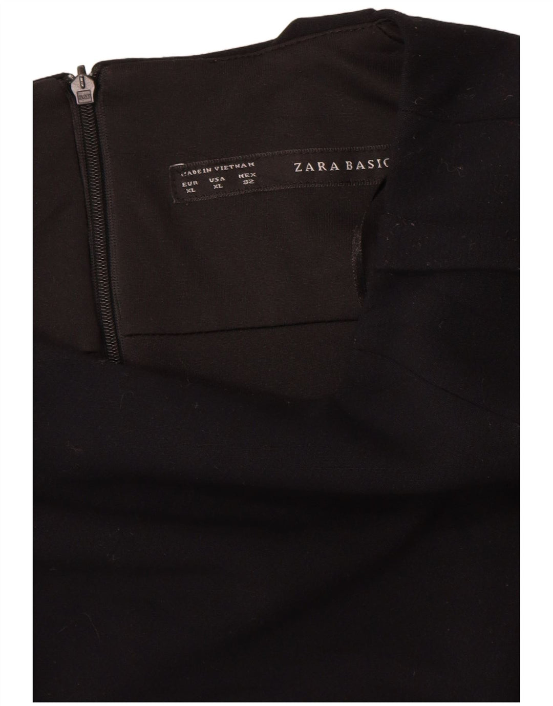Zara Γυναικείο Φόρεμα Bodycon UK 18 XL Μαύρο Πολυεστέρας