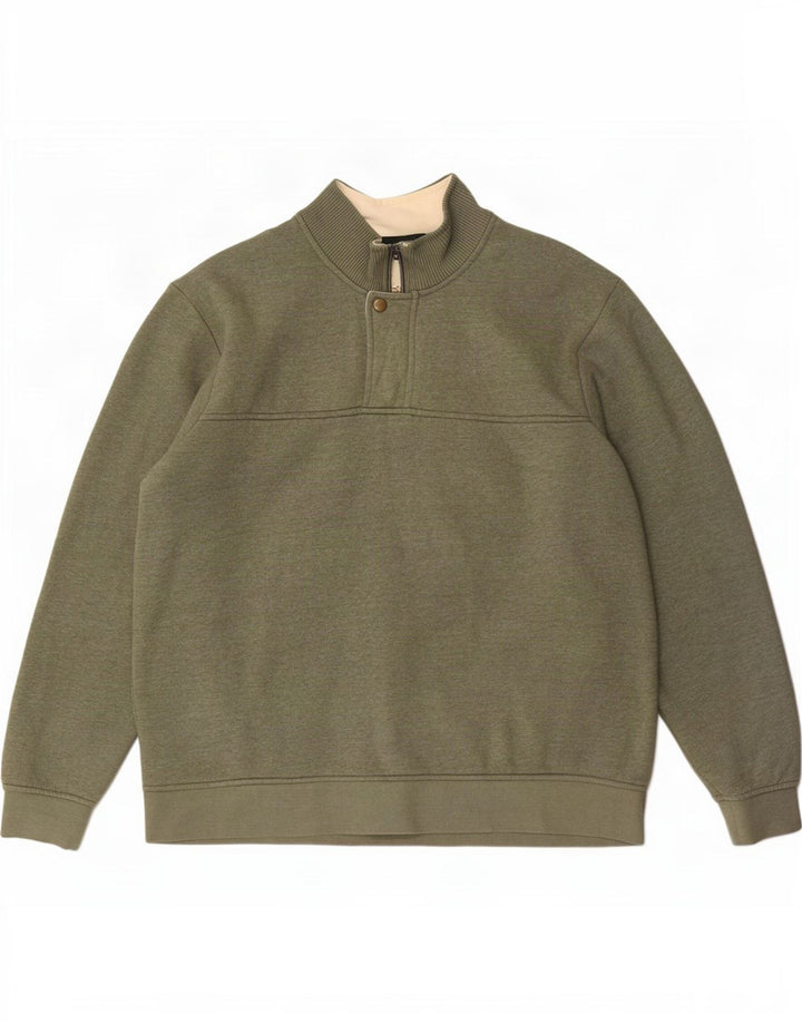 Ανδρικό φούτερ Orvis με φερμουάρ Jumper XL Χακί βαμβακερό