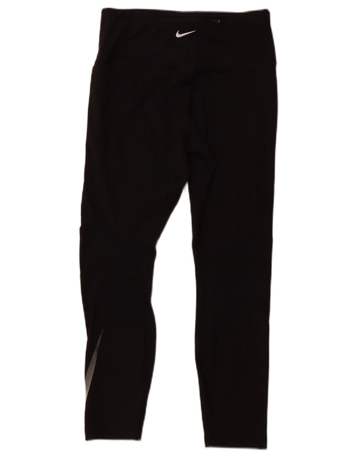 Γυναικείο κολάν NIKE Dri Fit Crop UK 12 μεσαίο μαύρο πολυεστέρα