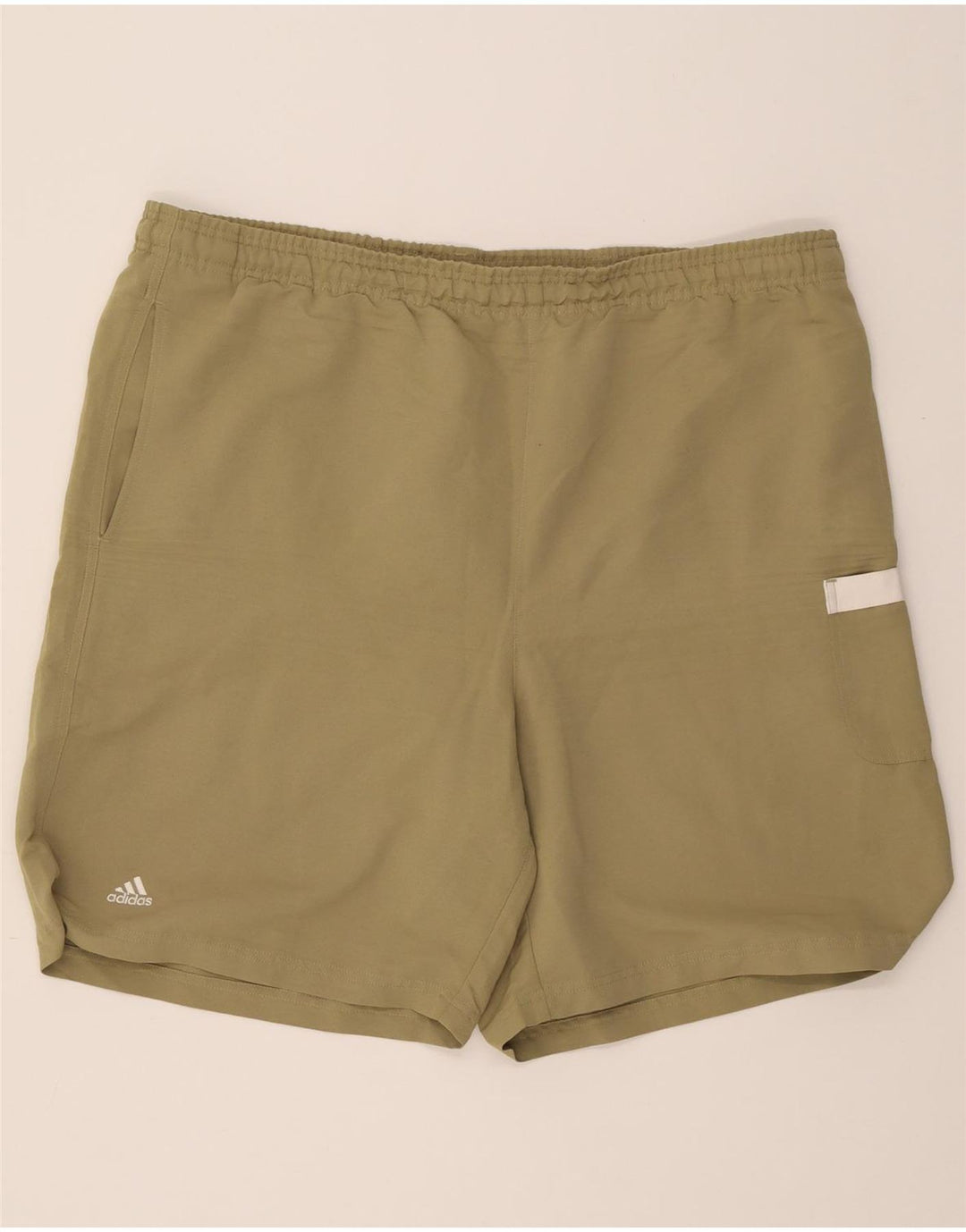 ADIDAS Mens Sport Shorts XL  Khaki Polyester Vintage Adidas and Second-Hand Adidas from Messina Hembry 