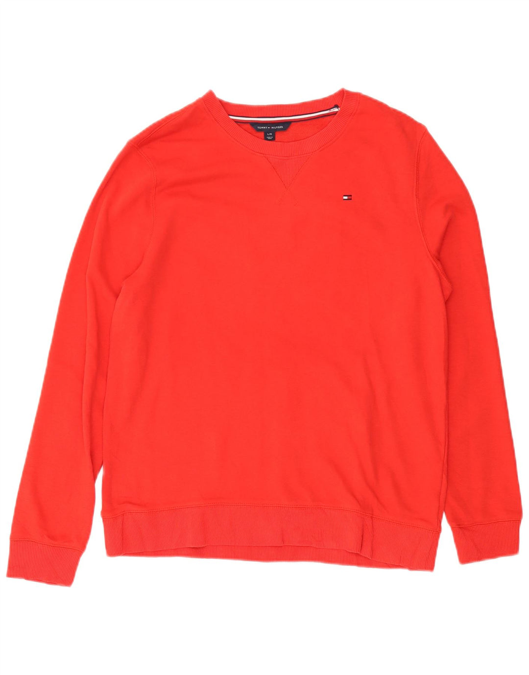 Tommy Hilfiger Γυναικεία Φούτερ Jumper UK 16 Large Red