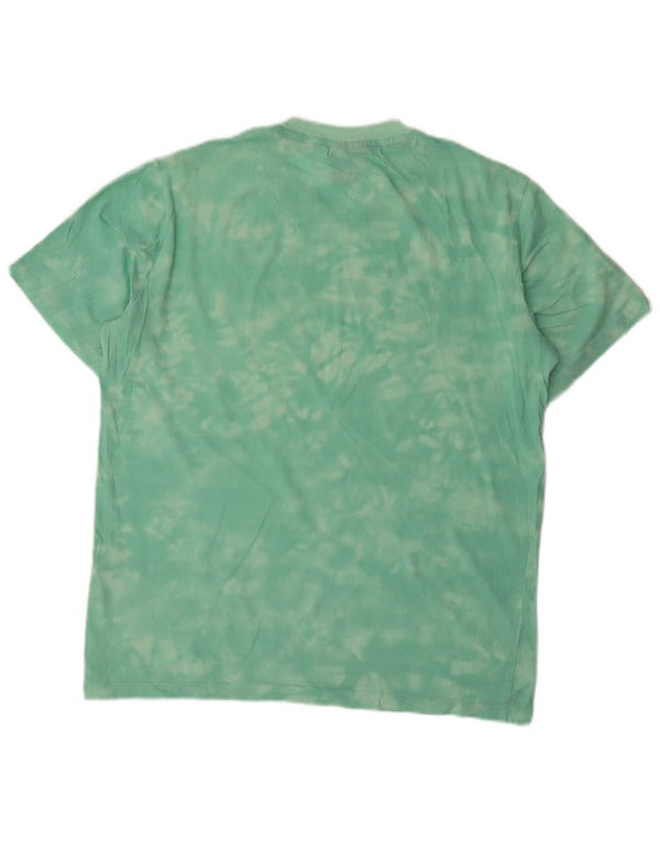 Ανδρικό γραφικό μπλουζάκι Champion Top Small Green Tie Dye