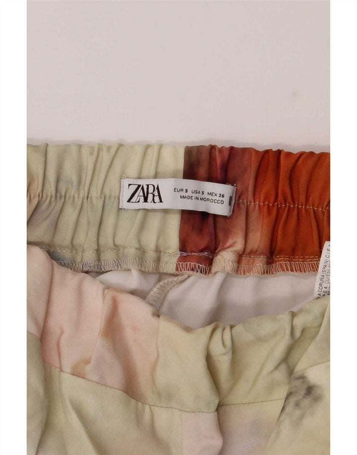 Zara Womens UK Μικρή Πολύχρωμη Γραβάτα Dye Polyester