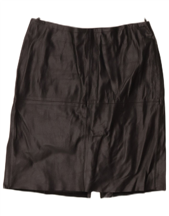 Γυναικεία Δερμάτινη Φούστα Benetton IT 44 Medium W30 Μαύρη Δερμάτινη