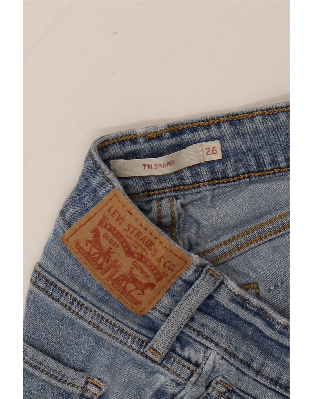 LEVI'S Γυναικείο 711 Skinny Jeans W26 L26 Μπλε