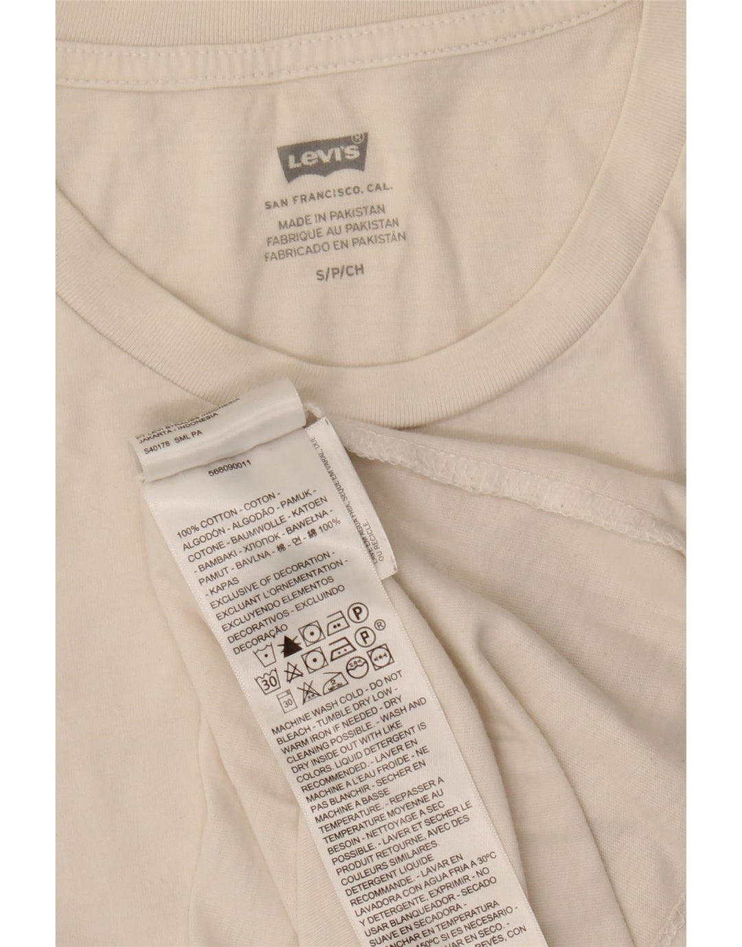 Ανδρικό T-Shirt Levi's Top Μικρό λευκό βαμβακερό