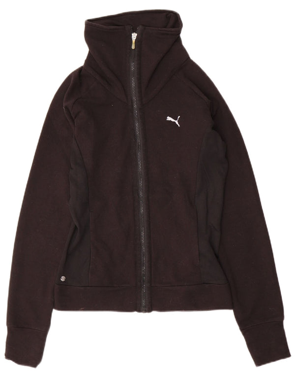 Γυναικεία φόρμα PUMA Top Jacket UK 8 Small Black Cotton