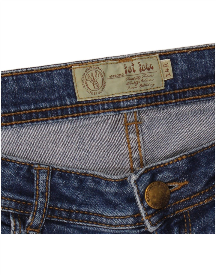 FAT FACE Γυναικείο Capri Jeans UK 14 Large W32 L23 Blue