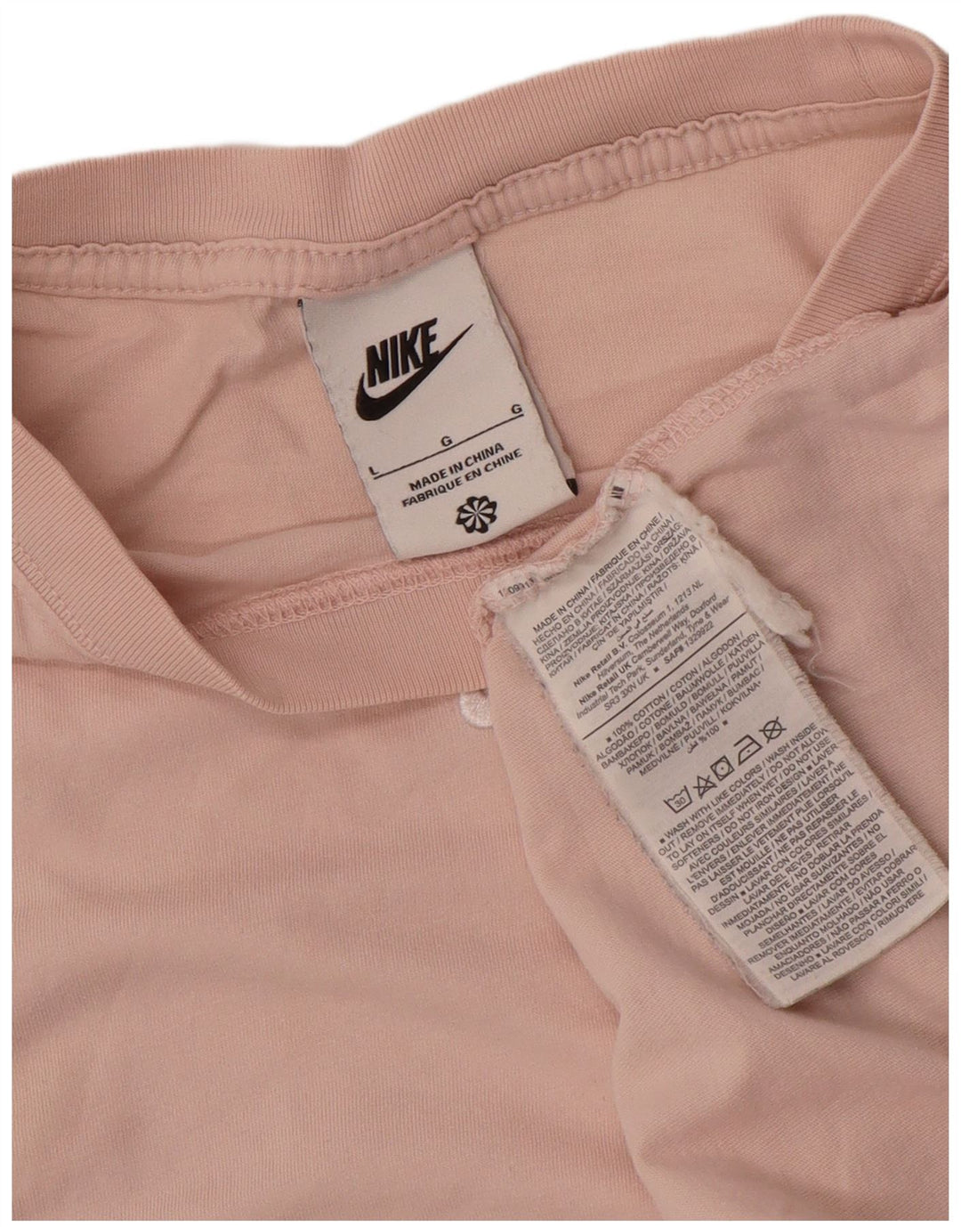 Ανδρικό μπλουζάκι Nike με μεγάλο ροζ βαμβακερό μπλουζάκι