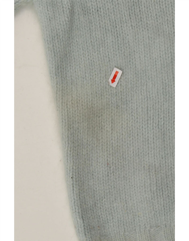 KOOKAI Womens Crop Short Sleeve Boat Neck Jumper Sweater UK 8 Small Blue Vintage Kookai and Second-Hand Kookai from Messina Hembry 