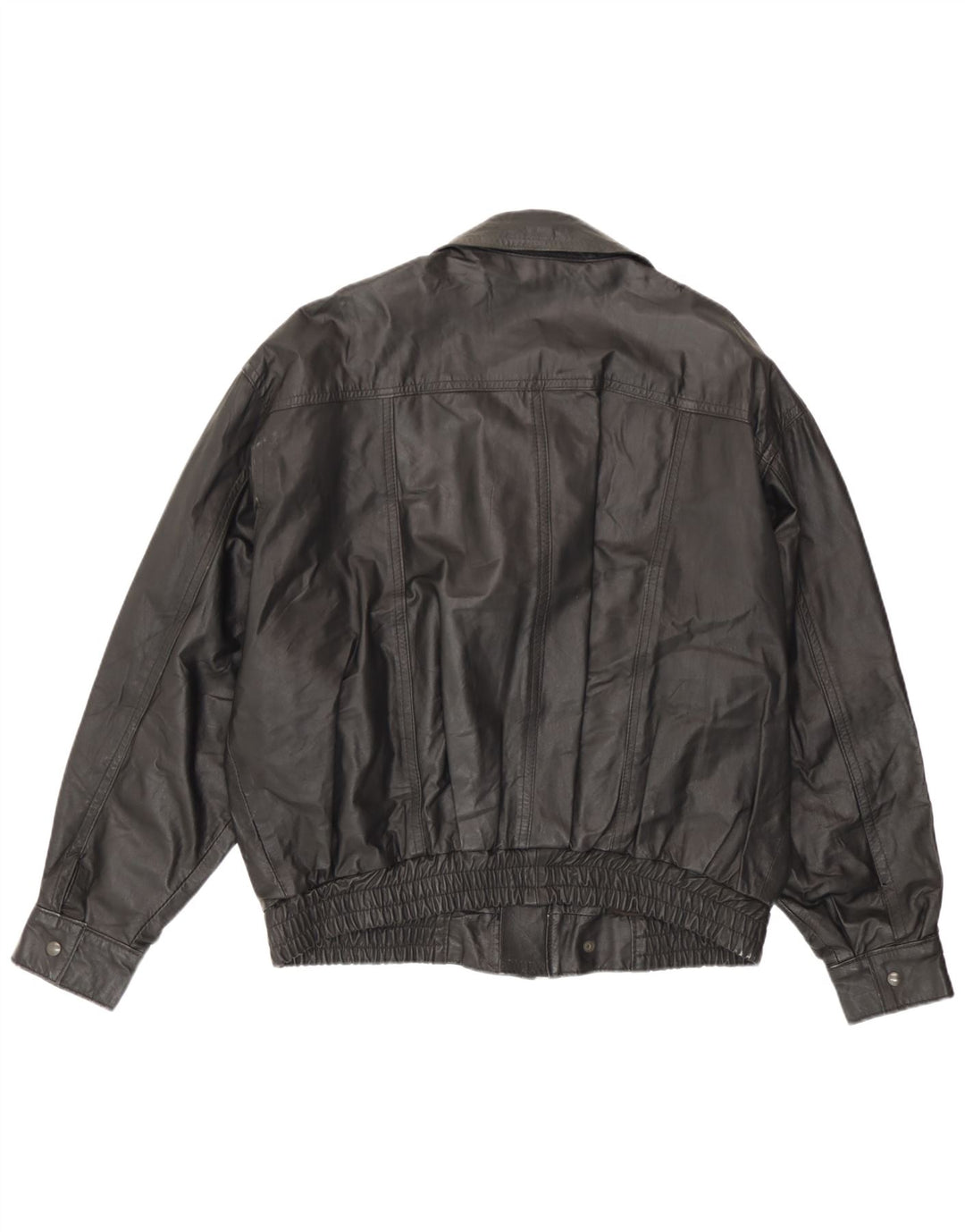 Vintage Ανδρικό Δερμάτινο Μπουφάν UK 42 XL Μαύρο