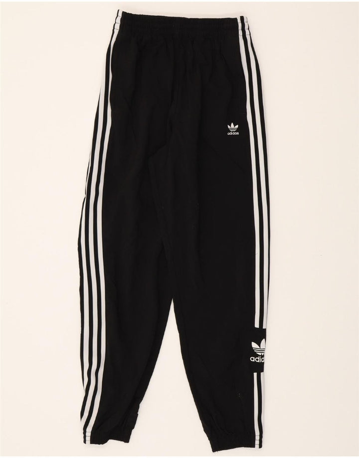 ADIDAS Womens Tracksuit Trousers Joggers UK 8 Small Black Polyester Vintage Adidas and Second-Hand Adidas from Messina Hembry 