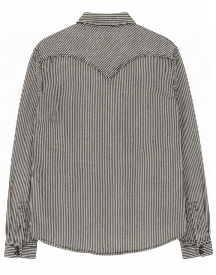 Ανδρικό πουκάμισο Levi's Large Grey Pinstripe Βαμβακερό