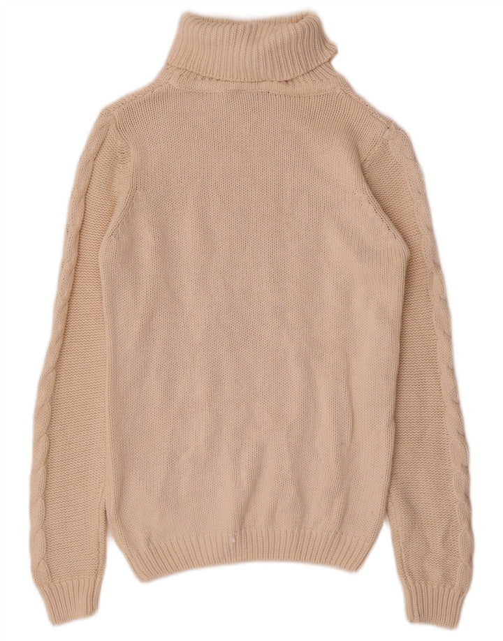 Esmara Γυναικείο πουλόβερ με ρολό λαιμόκοψη UK 14/16 Medium Off White