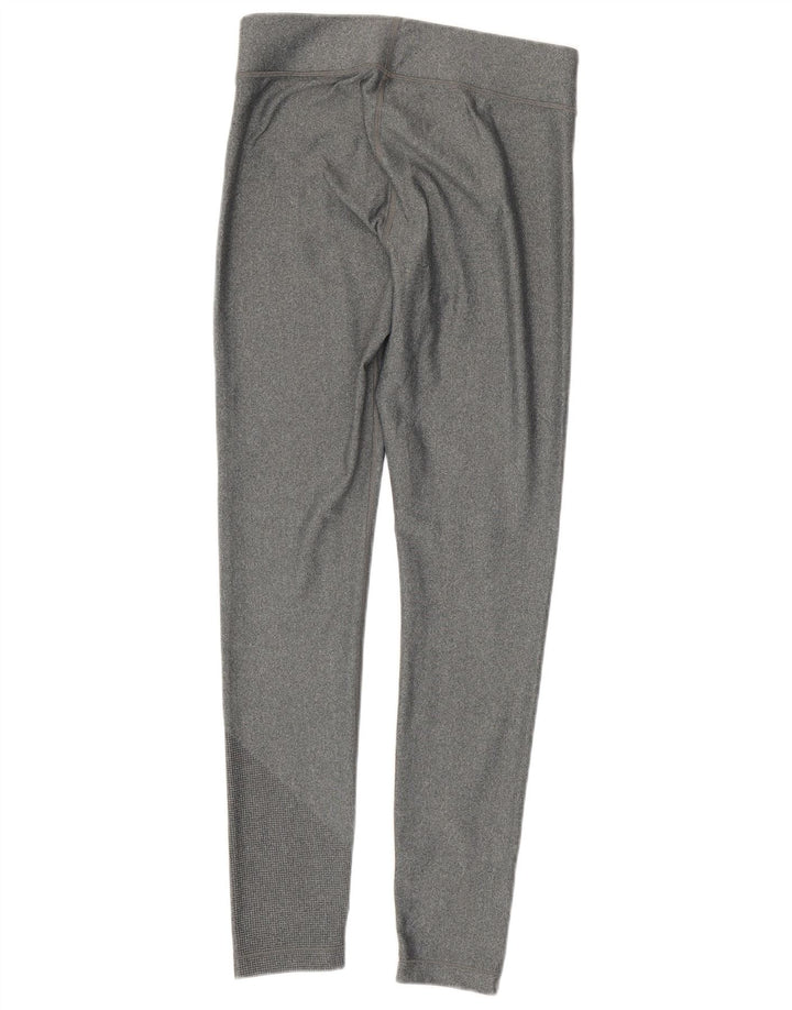 UNDER ARMOUR Womens Graphic Leggings UK 12 Medium  Grey
