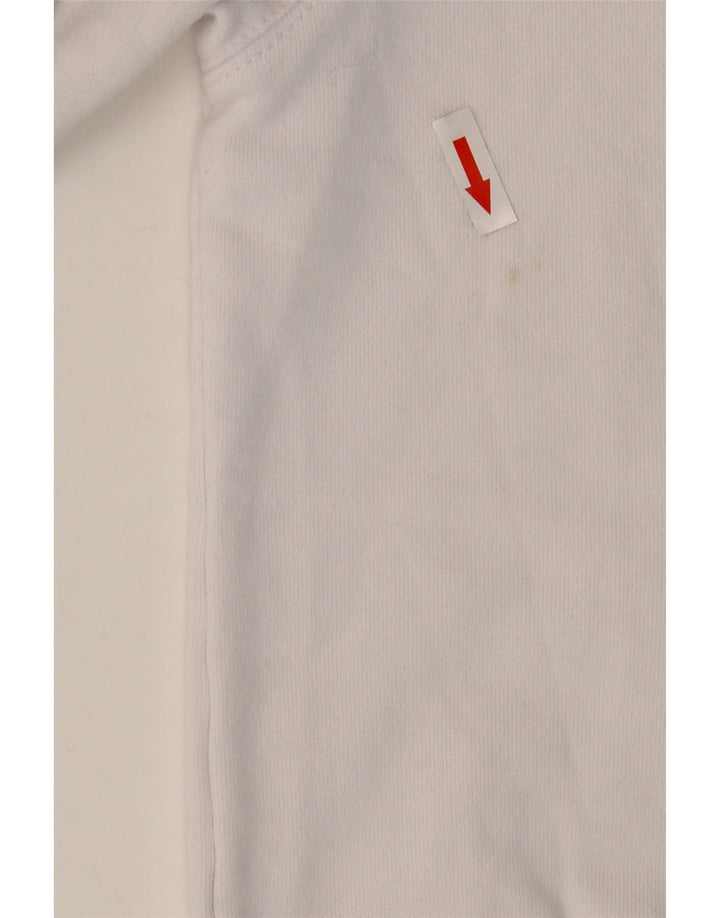 Ανδρικό γραφικό φούτερ Lacoste Jumper Μέγεθος 3 Μικρό λευκό βαμβακερό